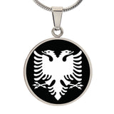 Personalised Albanian eagle necklace