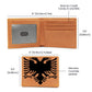 Albanian Heritage: The Majestic Eagle Leather Wallet