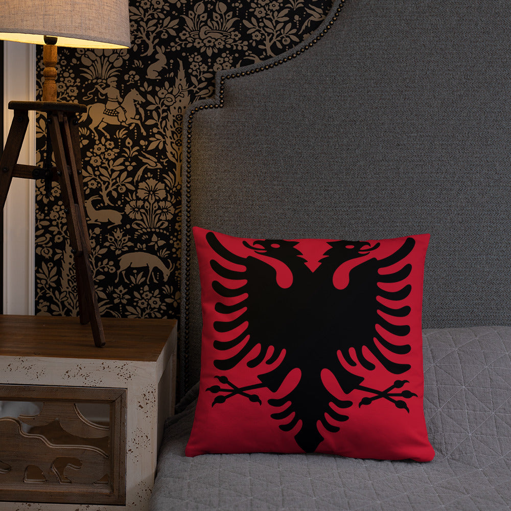 Albanian flag Basic Pillow | Jastek me flamurin shqiptar