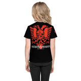 Kids Autochthonous albanian 2 headed eagle crew neck t-shirt | Triko autoktone per femije me shqiponjen 2 krenare | Maic | Children