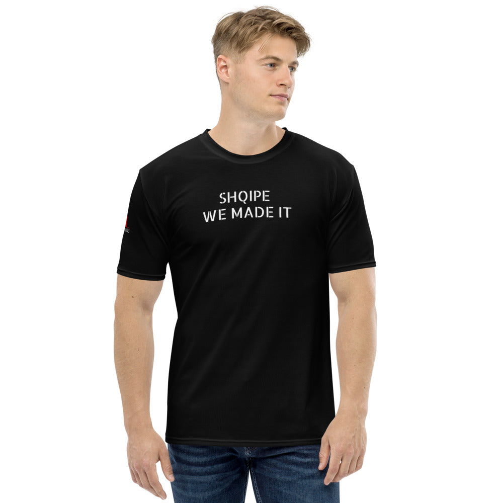 'Shqipe we made it' black men's T-shirt