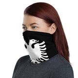 Unisex Albanian black flag Neck Gaiter | Face mask | Stylish face cover