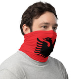 Unisex Original Albanian flag Neck Gaiter | Face mask | Stylish face cover