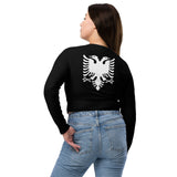 Albanian Recycled long-sleeve crop top