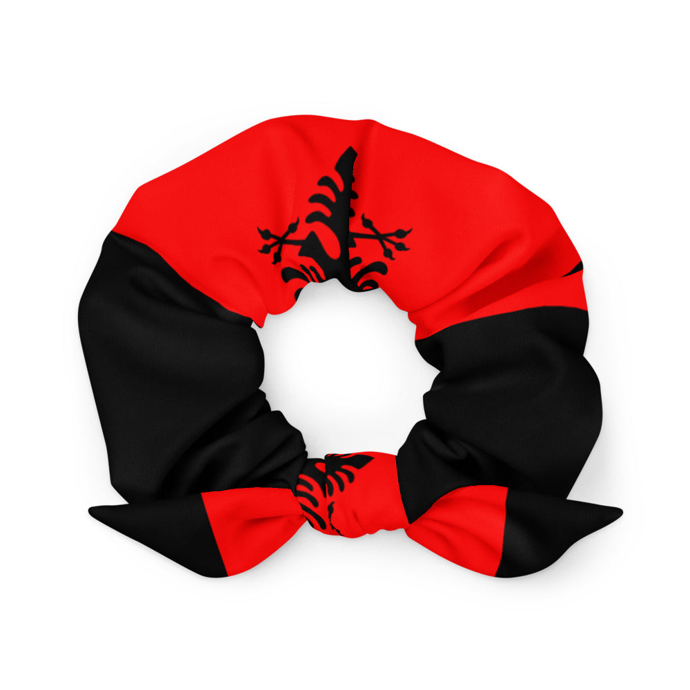 Albanian flag hair Scrunchie accessorie | Women Scrunchie