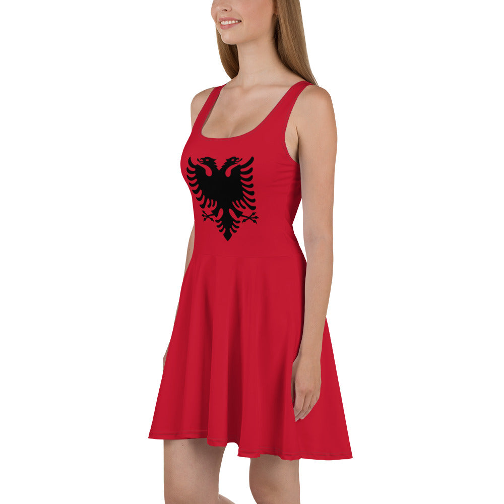 Albanian flag Skater Dress | Autochthonous