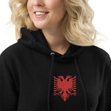 Albanian women embroidered Hoodie dress | Fustan me shqiponje te qendisur