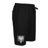 Embroidered Men's Albanian autochthonous eagle fleece shorts | Shqiponje e qendisur | Tuta te shkurtra