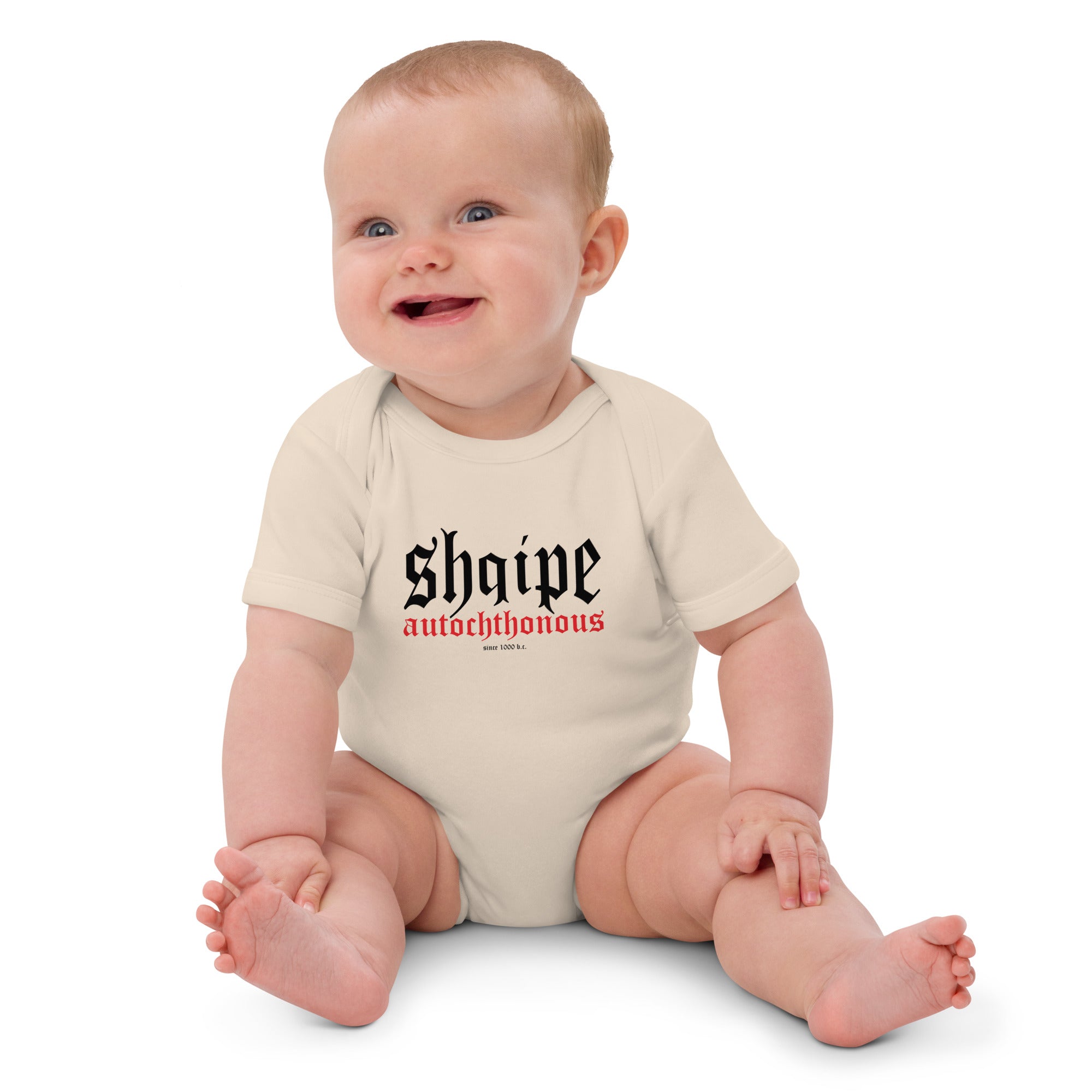 Shqipe Albanian Organic Cotton Baby Bodysuit