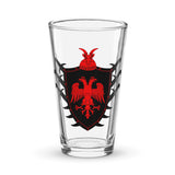 Albanian Skanderbeg Shaker pint glass