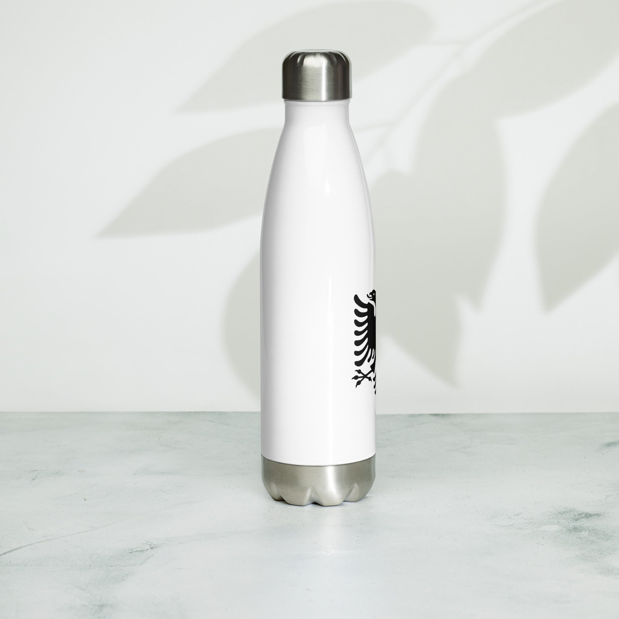 Stainless Steel Water Bottle with Albanian eagle