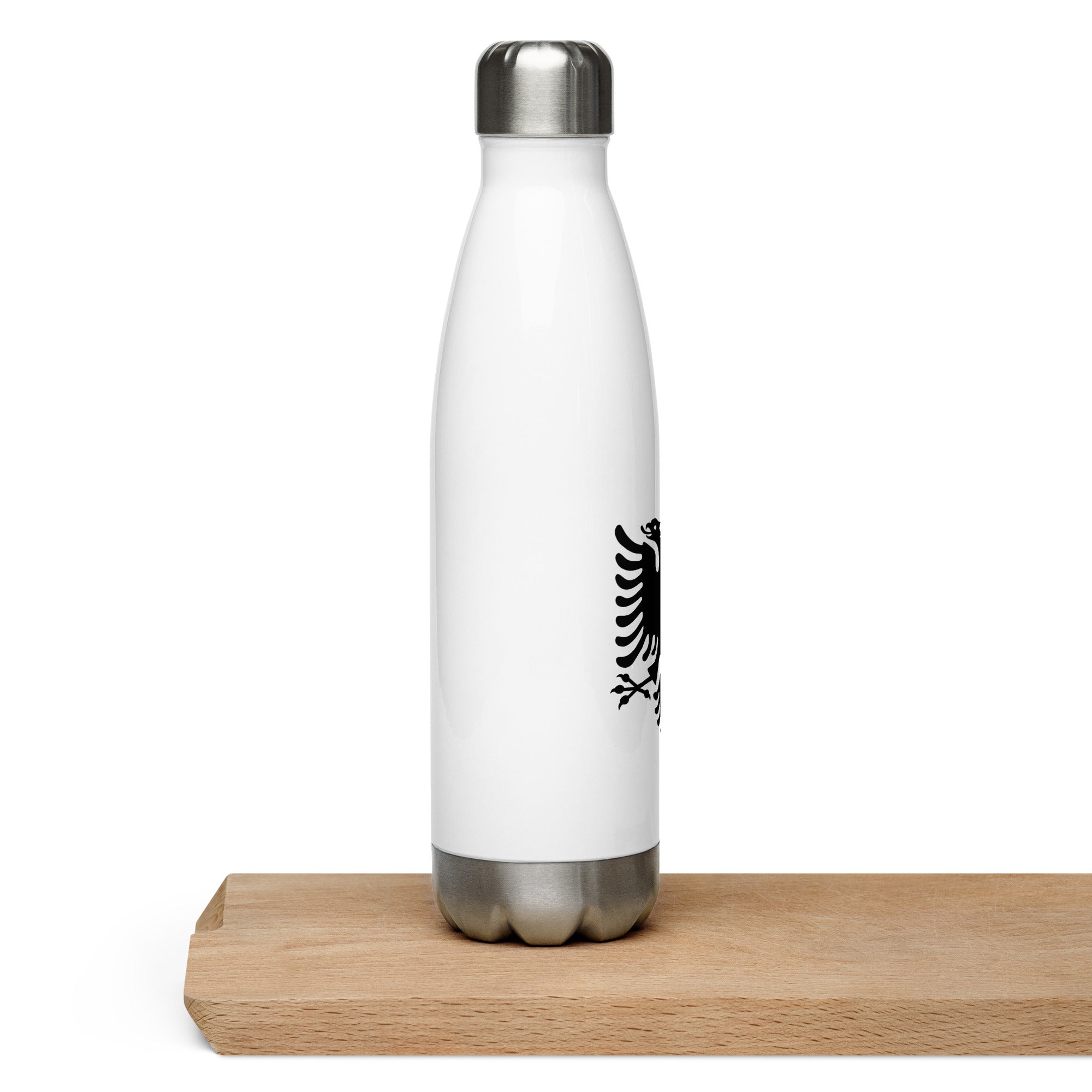 Stainless Steel Water Bottle with Albanian eagle