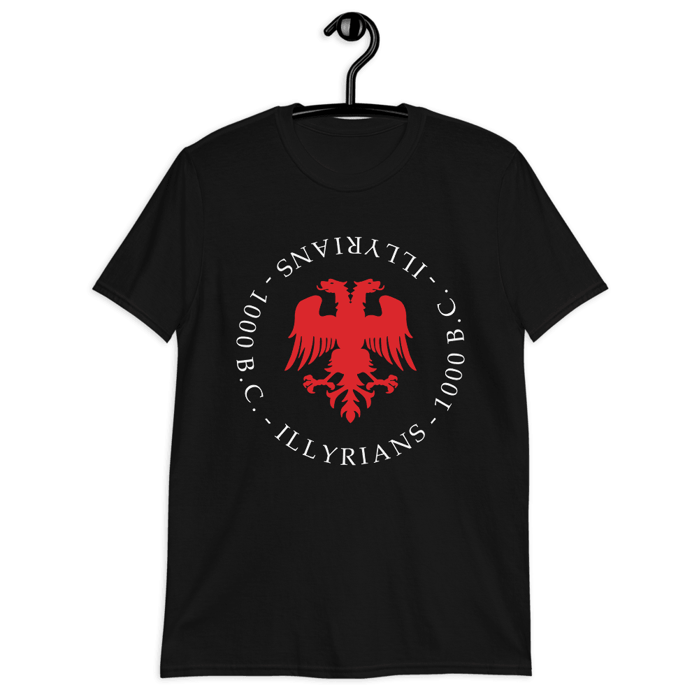 Short-Sleeve Unisex Illyrinas Eagle black T-Shirt - Autokton Store