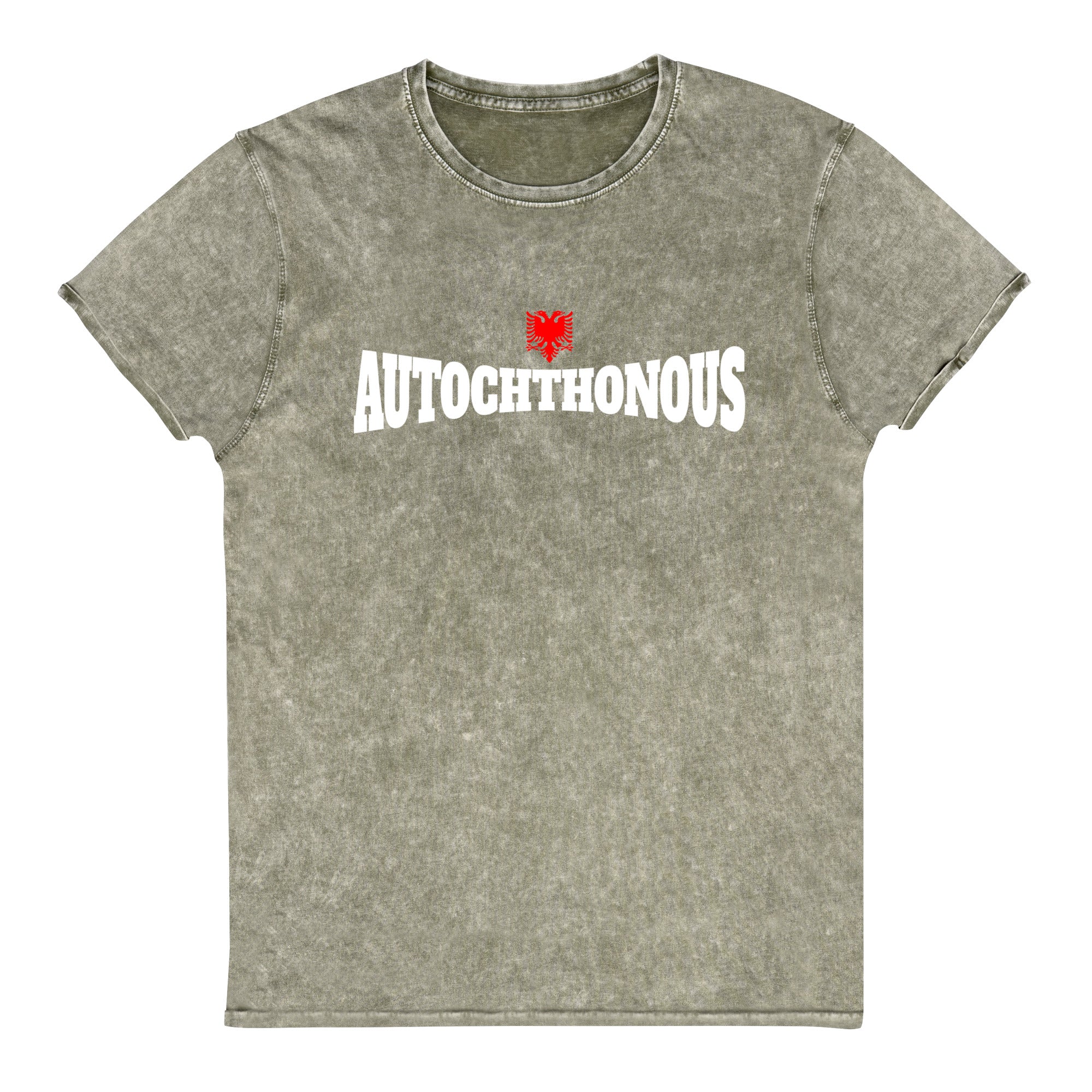 Autochthonous Albanian eagle Denim T-Shirt