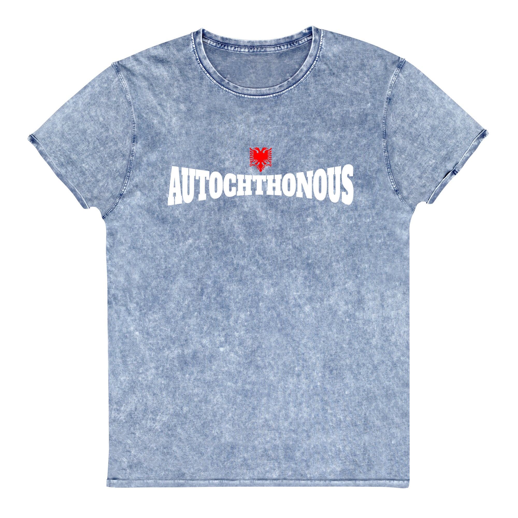 Autochthonous Albanian eagle Denim T-Shirt