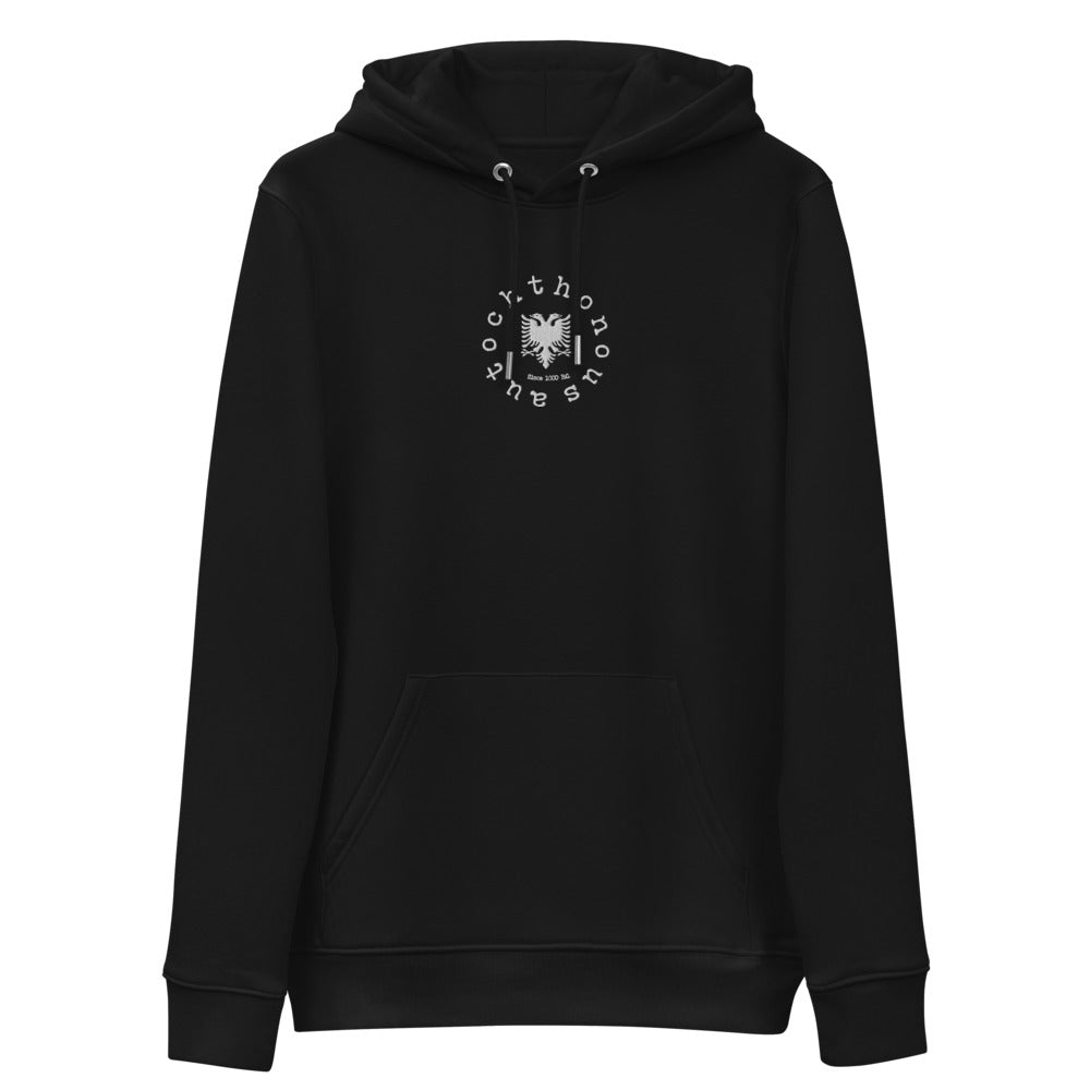 Unisex embroidered Albanian autochthonous stylish soft hoodie | Logo e qendisur.