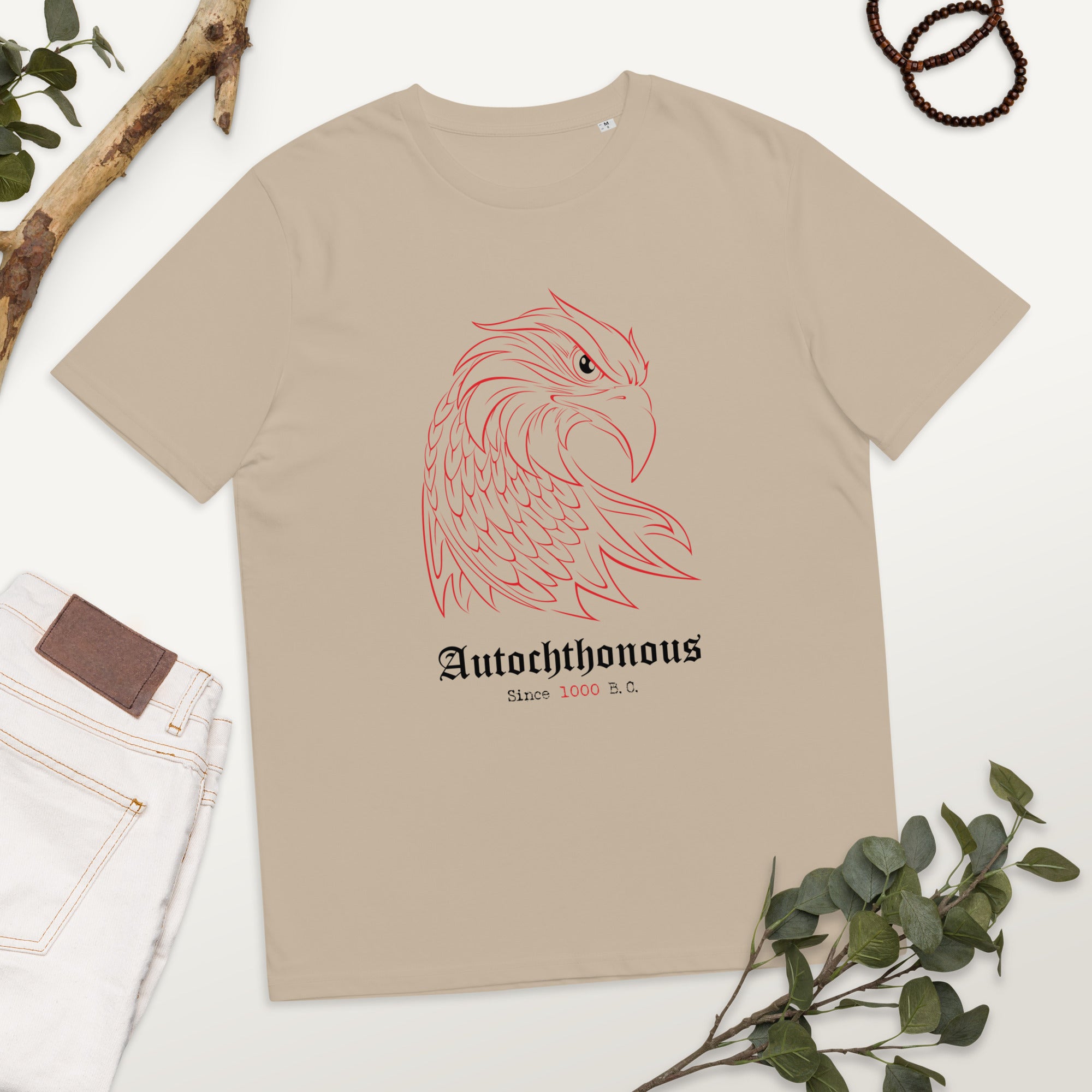 Eagle Head Albanian Unisex organic cotton t-shirt