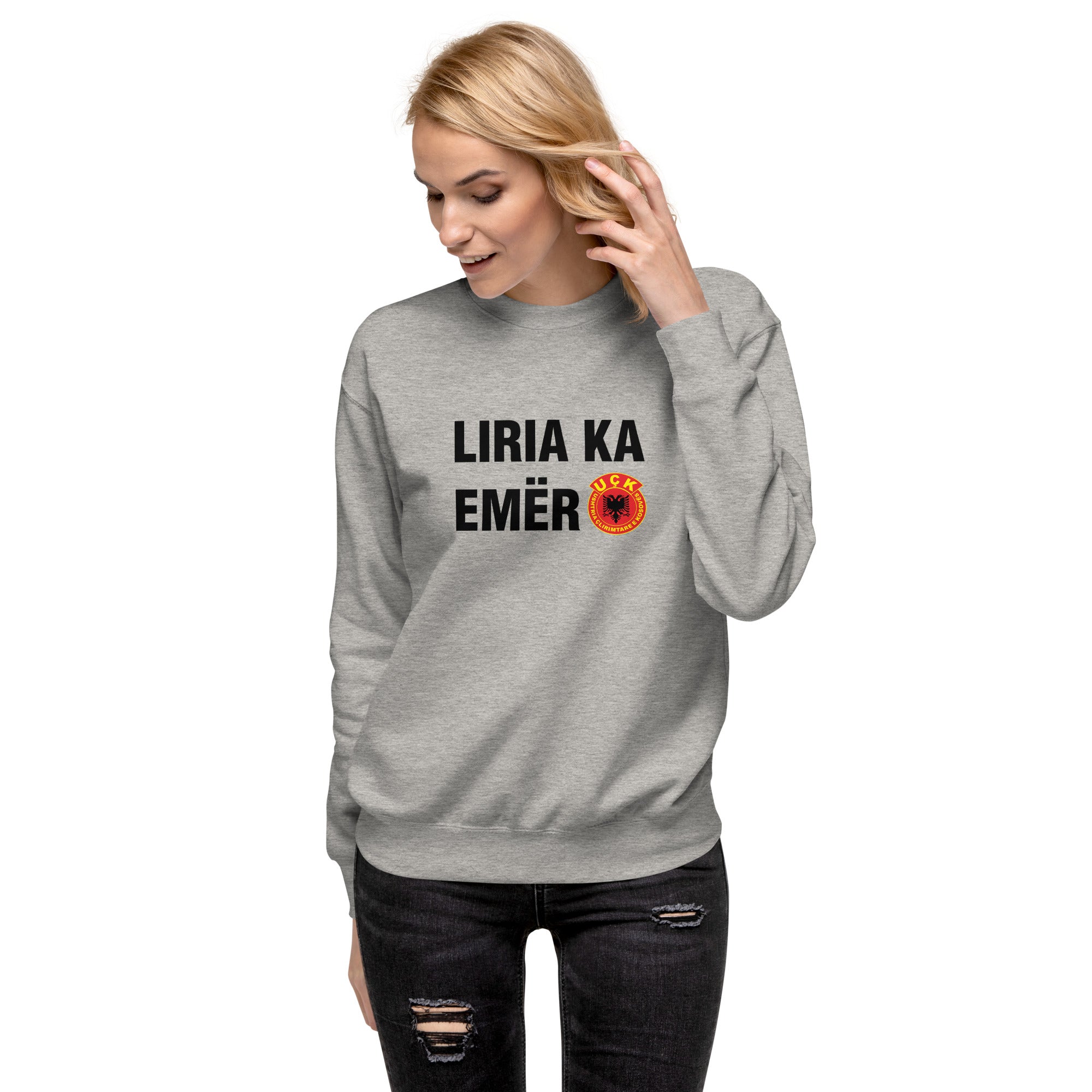 Liria Ka Emer Kosovo - Albania Unisex Premium Sweatshirt