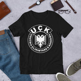 UÇK white front logo Unisex T-Shirt | UQK | Kosova | Albania
